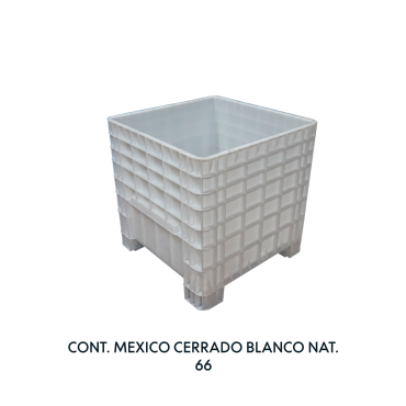 CONTENEDOR MEXICO CERRADO NATURAL, EUROPLAST