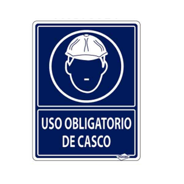 USO OBLIGATORIO DE CASCO 30X40CM, FANEX