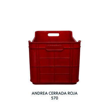 CAJA ANDREA CERRADA ROJA, EUROPLAST