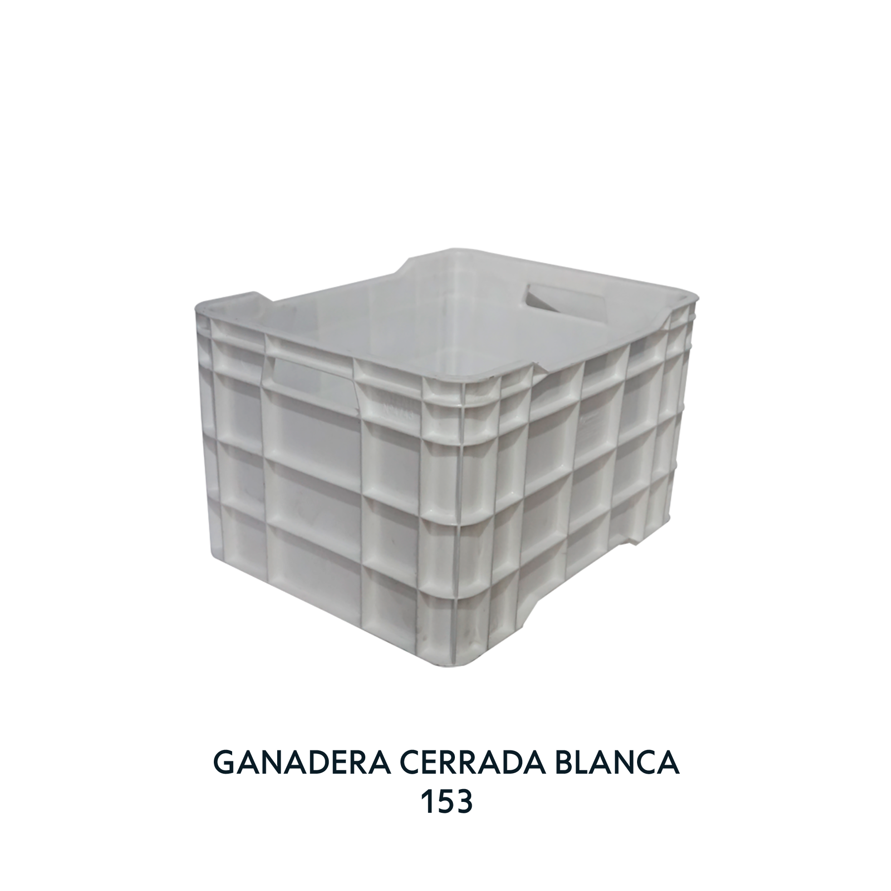 CAJA GANADERA CERRADA BLANCA, EUROPLAST