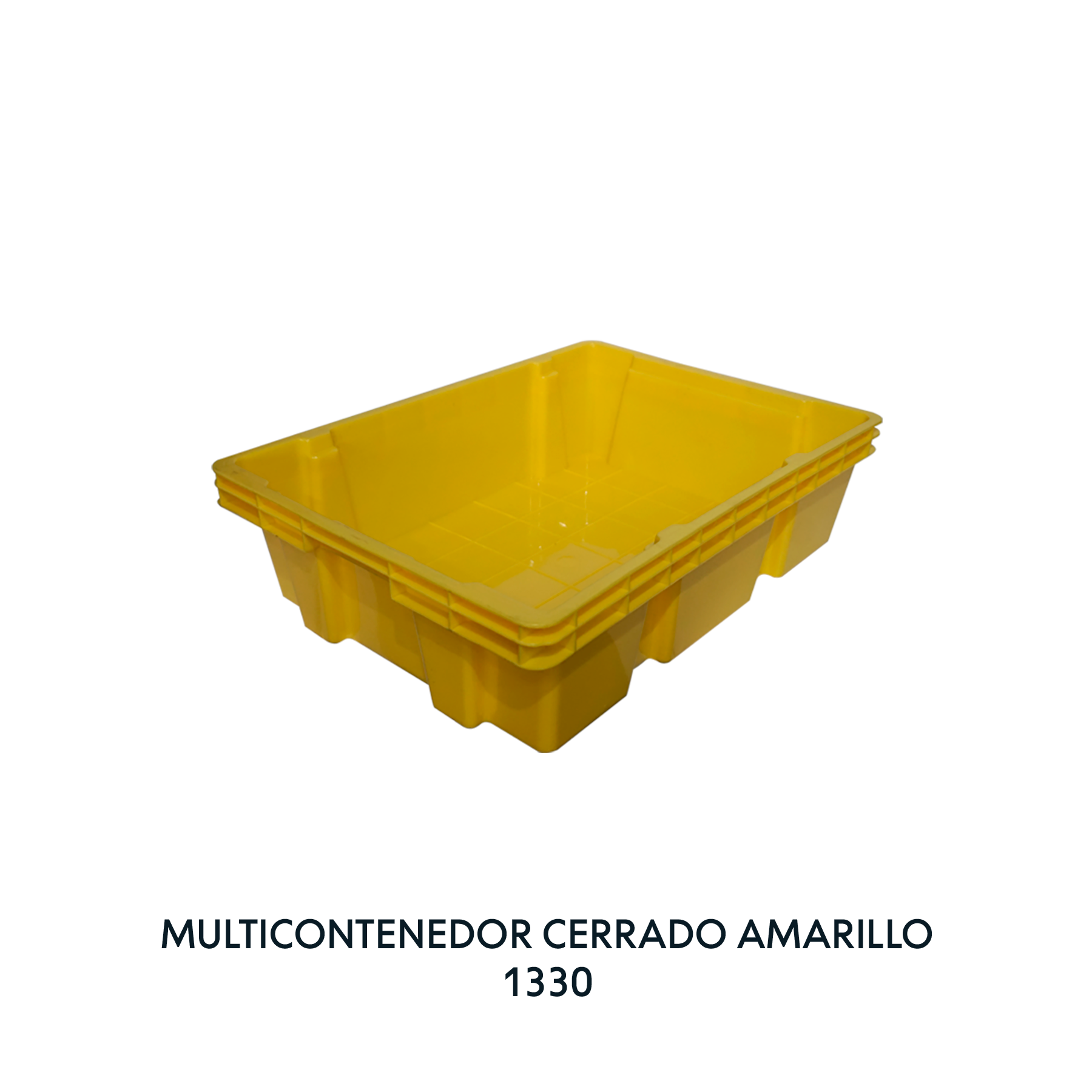 CAJA MULTICONTENEDOR CERRADO AMARILLO, EUROPLAST