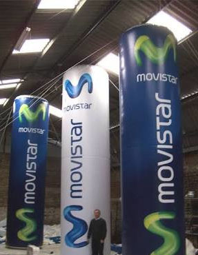 PUBLITUBO MOVISTAR, PUBLICIDAD INFLABLE