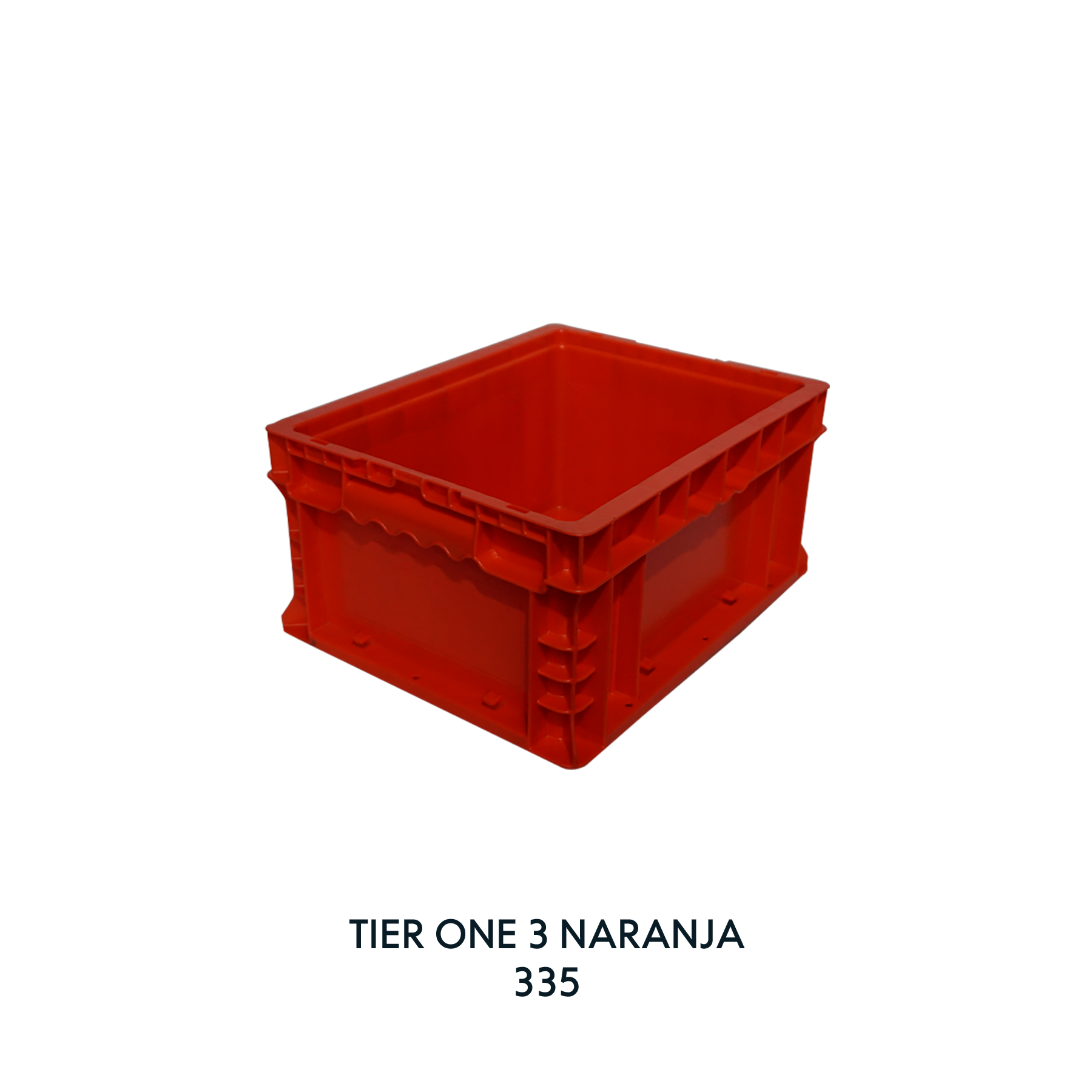 CAJA TIER ONE 14X 11 X 7 INCH (3) NARANJA, EUROPLAST