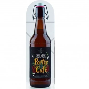 CERVEZA ARTESANAL PORTER-CAFÉ 350ML, 8 ALMAS