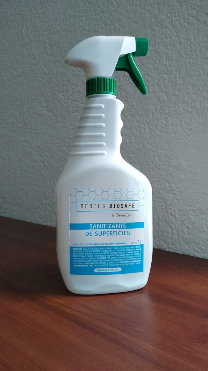 SANITIZANTE DE SUPERFICIES CON DISPERSOR DE 1 LITRO