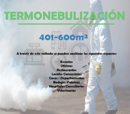 TERMONEBULIZACIÓN 401-600M², MEDISVET   