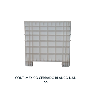 CONTENEDOR MEXICO CERRADO NATURAL, EUROPLAST