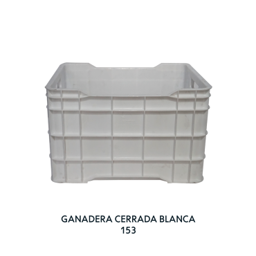 CAJA GANADERA CERRADA BLANCA, EUROPLAST