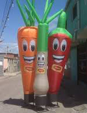 BOTARGA VEGETALES, PUBLICIDAD INFLABLE