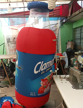 BEDIDA CLAMATO, PUBLICIDAD INFLABLE