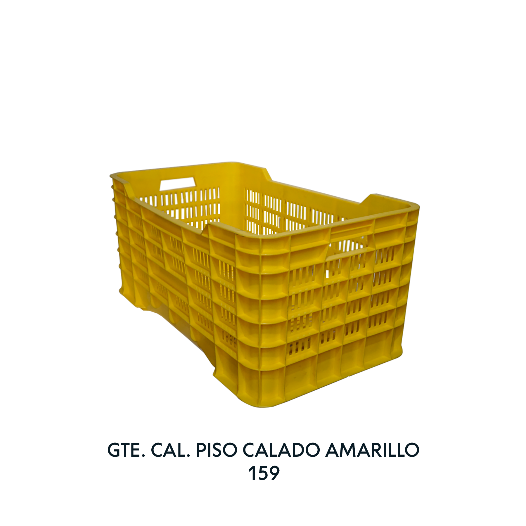 CAJA GIGANTE CALADA AMARILLA CON PISO CALADO, EUROPLAST