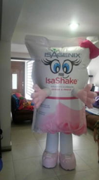 BOTARGA DE ISA SHAKE, PUBLICIDAD INFLABLE