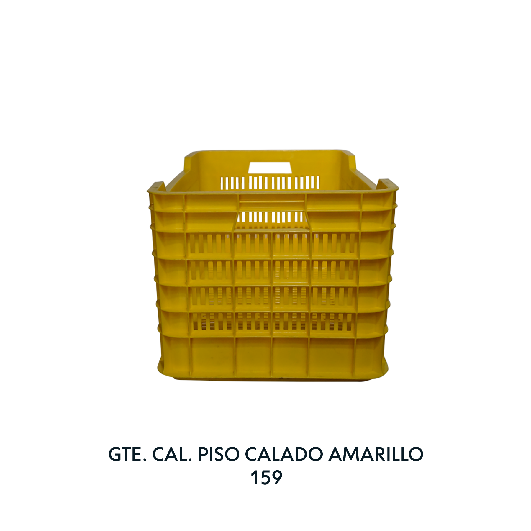 CAJA GIGANTE CALADA AMARILLA CON PISO CALADO, EUROPLAST