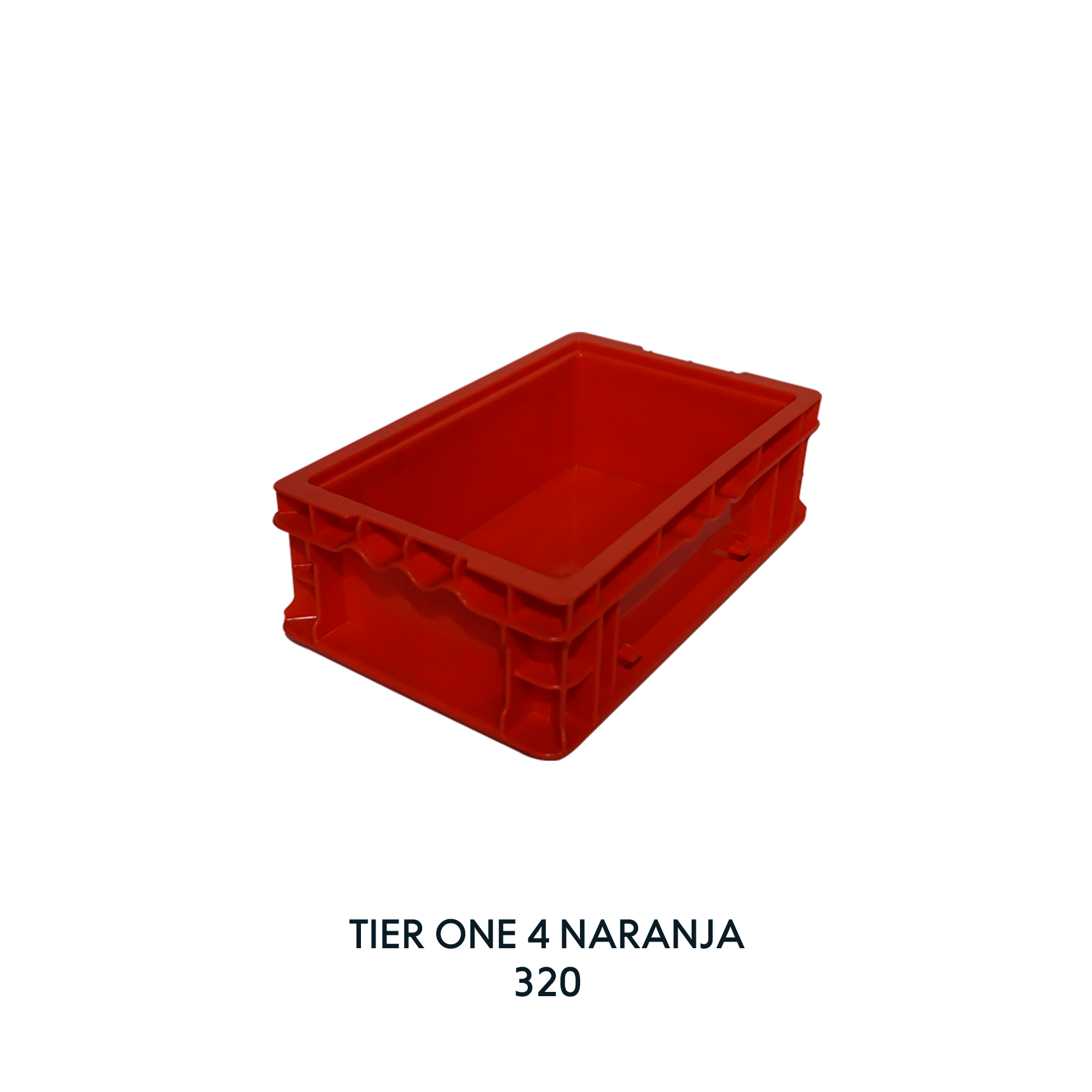 CAJA TIER ONE 23 X 14X 7 INCH (4) NARANJA, EUROPLAST