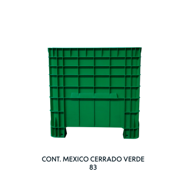 CONTENEDOR MEXICO CERRADO VERDE, EUROPLAST