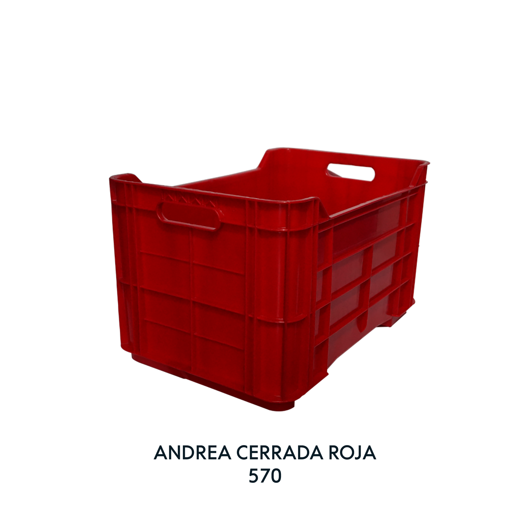 CAJA ANDREA CERRADA ROJA, EUROPLAST