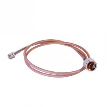 Cable RG142 con conectores N macho / Mini UHF macho de 100 cm