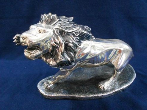 LEÓN GRANDE LISO ARTESANÍAS DE PLATA