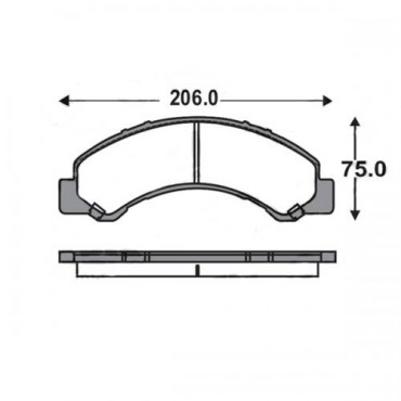 BALATA FRENO DE DISCO WAGNER PARA ISUZU ELF300