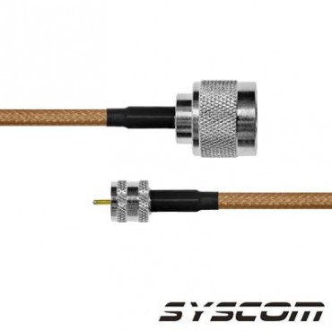 Cable RG142, con conectores N Macho / MINI UHF Macho