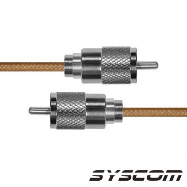 Cable RG142, con conectores UHF (PL-259) Macho / UHF (PL-259) Macho