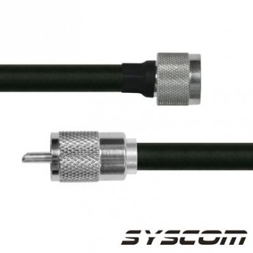 Cable RG214, con conector N Macho / UHF (PL-259) Macho.