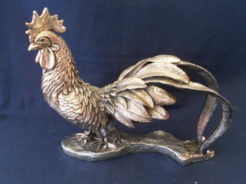 GALLO GRANDE EN ARTESANÍAS DE PLATA