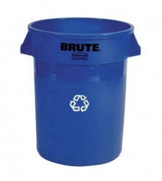 Contenedor redondo Brute para reciclar de 121 L sin tapa